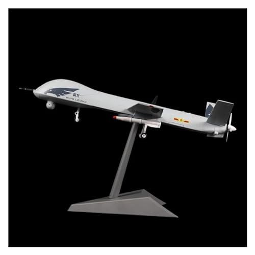 BYAMBD Aerobatic Flugzeug Maßstab 1:26 Wing Loong Drohnenmodell, Legierung, Beobachtungsflugzeug, Aufklärungsflugzeug, Modell, Sammlerstück, Spielzeug, Geschenk von BYAMBD