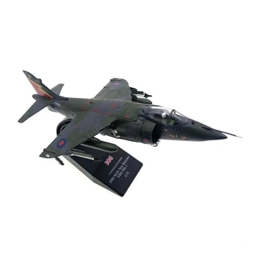 BYAMBD Aerobatic Flugzeug Maßstab 1:72 British Navy Harrier Mk1 Vertical Take-Off Landing Fighter Sea Harrier Fertiges Legierungsflugzeugmodell Spielzeuggeschenk(B) von BYAMBD