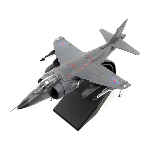 BYAMBD Aerobatic Flugzeug Maßstab 1:72 British Navy Harrier Mk1 Vertical Take-Off Landing Fighter Sea Harrier Fertiges Legierungsflugzeugmodell Spielzeuggeschenk(EIN) von BYAMBD