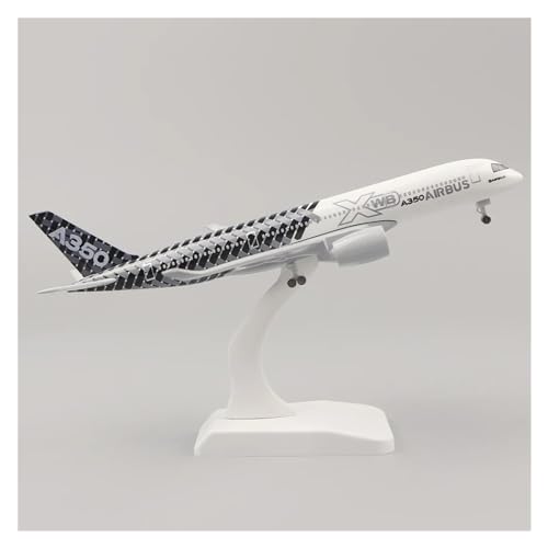 BYAMBD Aerobatic Flugzeug Metallflugzeugmodell 20 cm 1:400 Malaysia A350 Metalllegierungsmaterial Mit Fahrwerksrädern Geschenkspielzeug(E) von BYAMBD