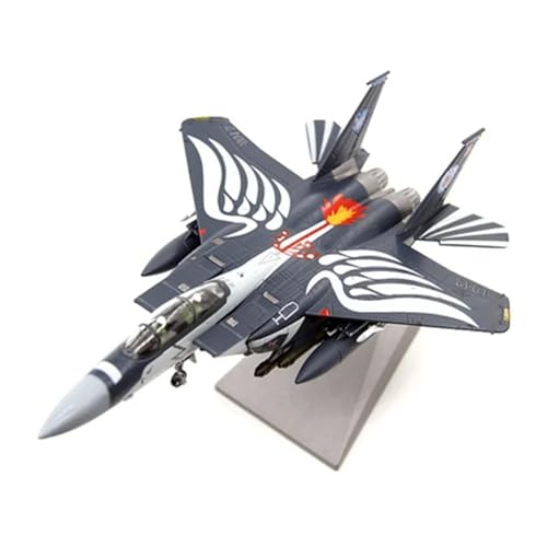 BYAMBD Aerobatic Flugzeug Modell Im Maßstab 1:100, Druckguss-Nationalgarde-Boeing-F-15E-Strike-Eagle-Kampfflugzeug, Dekoration von BYAMBD