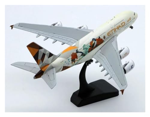 BYAMBD Aerobatic Flugzeug XX4278 Wings 1:400 ETIHAD Airways „Choose South Korea“ A380 Druckguss-Flugzeug Jet Modell A6-APD von BYAMBD