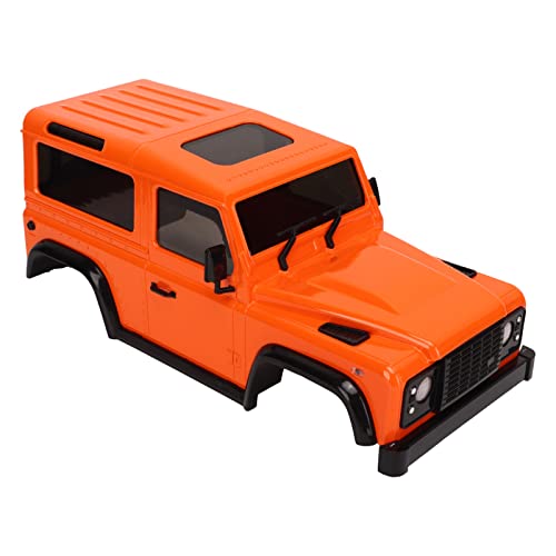 BYERZ RC Car Carrosserie Modell, exquisite Karosseriehülle, langlebig und umweltfreundlich, Radstand 144 mm für Kletterauto 1/24 (Orange) von BYERZ
