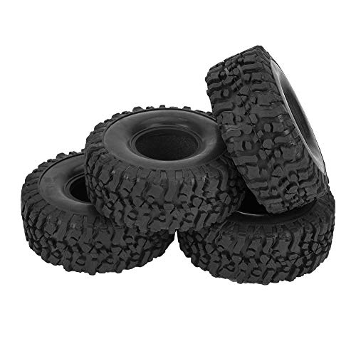 BYERZ RC-Reifen aus hochwertigem Gummi, 45 mm, perfekt abgestimmte Modelle, Montage 108 mm, für Axial Scx10/D90/Cc01 mit Schwamm (120 mm) von BYERZ