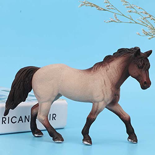 BYERZ Spielzeug Modell Pferd, robust, realistisch mit hoher Simulation für Handwerk (weißes Pferd Tennessee) von BYERZ