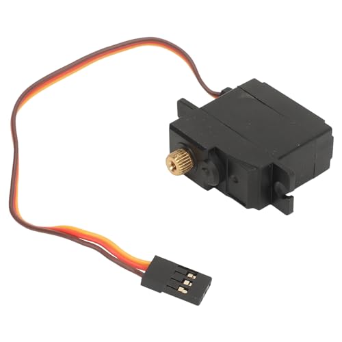 RC-Servomotor, einfache Installation und digitaler Servo RC mit Arm aus Aluminiumlegierung 25T für Modell 1/16 RC (schwarz) von BYERZ