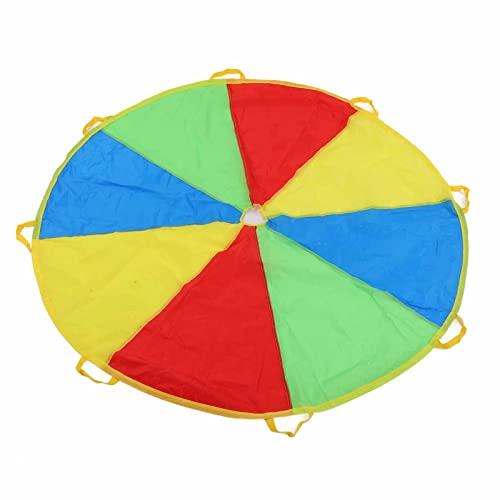 Regenschirm-Fallschirm, 1,8 M, Sprungsack, Regenbogen-Regenschirm, Interaktives Rasenspiel für, Drinnen und Draußen von BYERZ