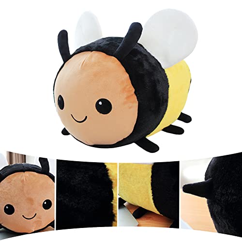 20cm Biene Kuscheltier Kissen, Bee Plushie Kawaii Plüschtier Biene Stofftier Tiere Biene Plüschtier Gefüllte Plüschkissen Weich Plüsch Spielzeug für Kinder Jungen Mädchen Geschenk 20cm/ 30cm/40cm von BYNYXI