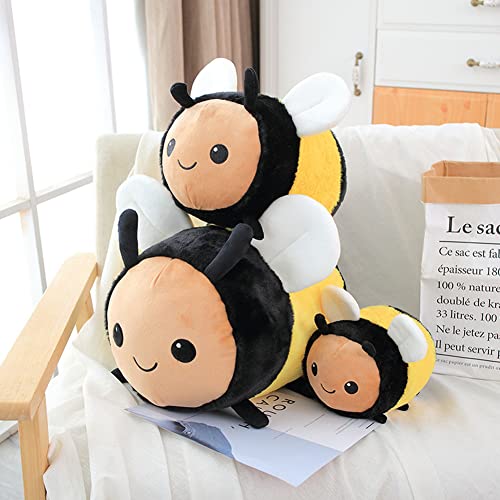 30cm Biene Kuscheltier Kissen, Bee Plushie Kawaii Plüschtier Biene Stofftier Tiere Biene Plüschtier Gefüllte Plüschkissen Weich Plüsch Spielzeug für Kinder Jungen Mädchen Geschenk 20cm/ 30cm/40cm von BYNYXI