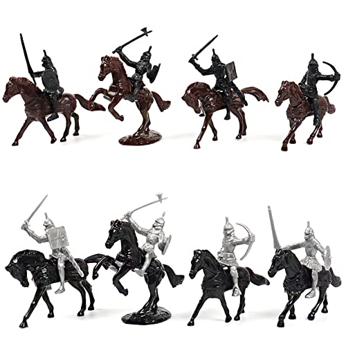 BYNYXI 52 Stück Mittelalter Spielzeugsoldat Figuren, 5-7cm Armee Soldaten Militärfiguren Archaische Warriors Horses Soldiers Plastik Mittelalterliche Ritter Spielzeug für Kinder Jungen Geschenk BYNYXI 52 Stück Mittelalter Spielzeugsoldat Figuren, 5-7cm Armee Soldaten Militärfiguren Archaische Warriors Horses Soldiers Plastik Mittelalterliche Ritter Spielzeug für Kinder Jungen Geschenk von BYNYXI