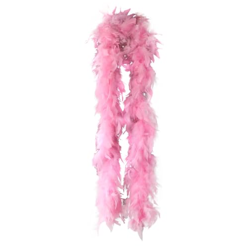 BYNYXI 2 Stück Flauschige Federboa,4M Federschal Truthahnfedern Federboa Lametta Fäden Weihnachten Damen Federn Schal Federboa zum Basteln für Damen Mädchen Karneval Mottoparty Federstola Feder Schal von BYNYXI