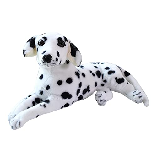 BYNYXI 50cm Dalmatiner Plüschtier Liegend, Plüsch Hund weiß Schwarz Dalmatiner Wolfshund Rottweiler Tier Plüsch Puppe Kuscheltier Hund Lebensecht Plüschkissen Spielzeug für Kinder Jungen Mädchen BYNYXI 50cm Dalmatiner Plüschtier Liegend, Plüsch Hund weiß Schwarz Dalmatiner Wolfshund Rottweiler Tier Plüsch Puppe Kuscheltier Hund Lebensecht Plüschkissen Spielzeug für Kinder Jungen Mädchen von BYNYXI