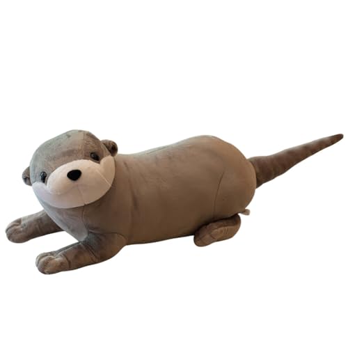 BYNYXI 60cm Otter Plüschtier, Liegende Otter Stofftier Plüschtier Gefüllte Plüschpuppe Wurfkissen Umarmungskissen Tier Kawaii Plüschtier Otter Plüschspielzeug für Kinder Jungen Mädchen BYNYXI 60cm Otter Plüschtier, Liegende Otter Stofftier Plüschtier Gefüllte Plüschpuppe Wurfkissen Umarmungskissen Tier Kawaii Plüschtier Otter Plüschspielzeug für Kinder Jungen Mädchen von BYNYXI