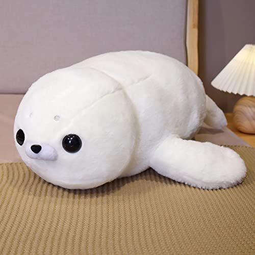 BYNYXI 60cm Robbe Kuscheltier Baby, Stofftier Seal Plüschkissen Süße Robbe Tier Umarmungskissen Flauschiges Siegel Kuscheltier Seehund Liegende Robbe Kissen Spielzeug für Kinder Jungen Mädchen BYNYXI 60cm Robbe Kuscheltier Baby, Stofftier Seal Plüschkissen Süße Robbe Tier Umarmungskissen Flauschiges Siegel Kuscheltier Seehund Liegende Robbe Kissen Spielzeug für Kinder Jungen Mädchen von BYNYXI