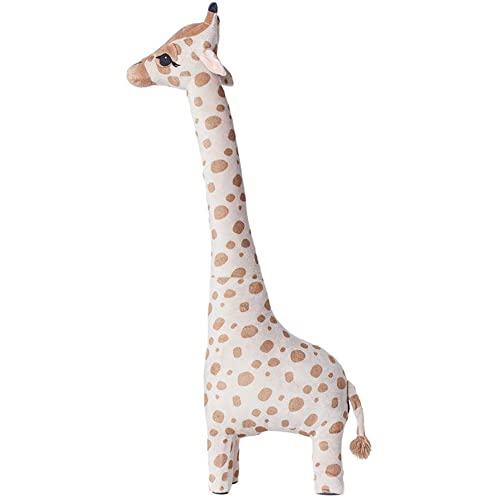 BYNYXI 85cm Giraffe Kuscheltier, Süße Giraffe Stofftier Plüschtier Giraffe Stehend Groß Kuscheltiere Plüsch Puppe Braun Weiche Giraffe Spielzeug Geburtstagsgeschenk für Kinder Baby Jungen Mädchen von BYNYXI