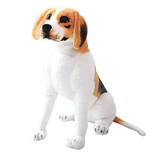 BYNYXI Hund Kuscheltier Stehend, 30cm Stofftier Rottweiler Dalmatiner Wolfshund Lebensecht Braun Schwarz, Tier Plüsch Puppe Plüschtier Spielzeug für Kinder Jungen Mädchen von BYNYXI