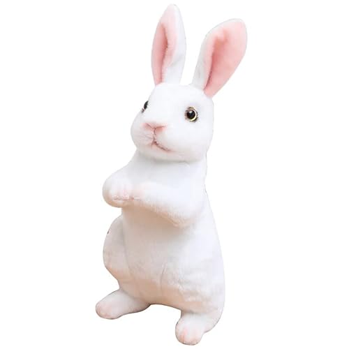 BYNYXI Kaninchen Plüschtiere, 30cm Osterhase Kuscheltier Stehende Niedlicher Hase Stofftier Plüsch Hase Ostern Deko Hase Weiche Kaninchenpuppe für Kinder und Mädchen Geschenk Ostertag Dekorationen von BYNYXI