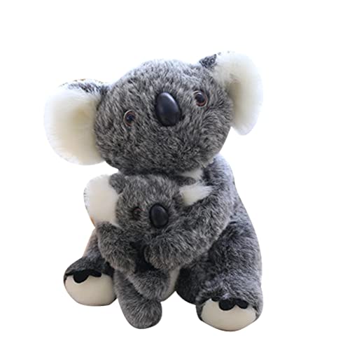 BYNYXI Koala Bär Kuscheltier, 30cm Niedliche Koalas Mutter mit Baby Koala Plüschtiere Weiche Koala Plüschpuppe Stofftierpuppen Cuddlekins Kuscheltier Spielzeug für Baby Kinder Mädchen Jungen Geschenk von BYNYXI