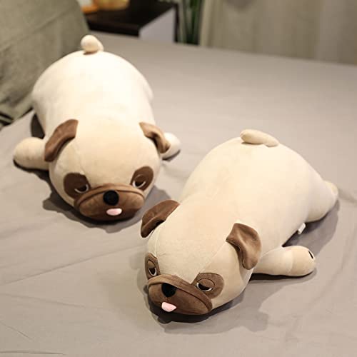 BYNYXI Kuscheltier Hund Mops, 50cm Liegende Bulldogge Plüschtier Französische Bulldogge Gefüllte Plüschkissen weich flauschig Umarmungskissen Kuscheltier Mops Hund Schlafplüsch Geschenk für Kinder BYNYXI Kuscheltier Hund Mops, 50cm Liegende Bulldogge Plüschtier Französische Bulldogge Gefüllte Plüschkissen weich flauschig Umarmungskissen Kuscheltier Mops Hund Schlafplüsch Geschenk für Kinder von BYNYXI