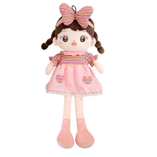 BYNYXI Mädchen Plüschpuppe, 80cm Niedliche Kuschelpuppe Mädchen Stoffpuppe Gefüllte Plüsch Spielzeug Puppe Baby Puppe Doll Kuschelpuppe Weiche Stoffpuppe Babypuppe Spielzeug für Baby Mädchen von BYNYXI