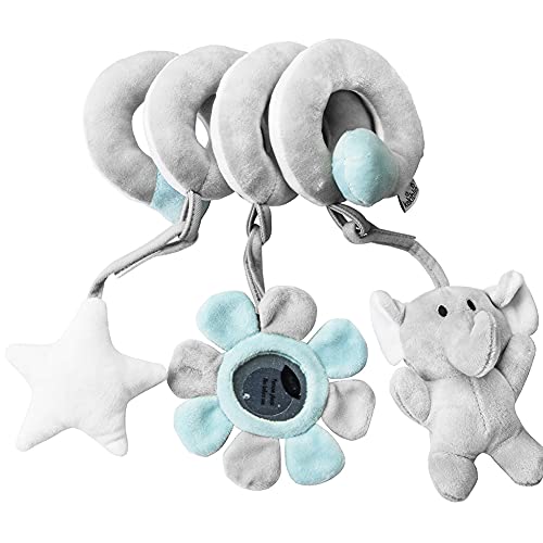 BYNYXI Spirale Spielzeug Babyschale, Plüsch Spirale mit Tieranhänger Activity Spirale Baby Spirale Kinderwagen Spielzeug zum Aufhängen Kinderwagen Babyschale für Babys Kleinkindern ab 0+ Monaten BYNYXI Spirale Spielzeug Babyschale, Plüsch Spirale mit Tieranhänger Activity Spirale Baby Spirale Kinderwagen Spielzeug zum Aufhängen Kinderwagen Babyschale für Babys Kleinkindern ab 0+ Monaten von BYNYXI