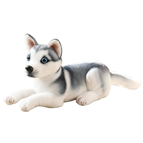 BYNYXI Stofftier Hund Kuscheltier, 32cm Liegende Plüschhund Wie echt Plüschtier Hunde Dalmatiner Husky Akita Kawaii Stoffhund Realistische Hund Kuschelig Plüsch Spielzeug für Baby Kinder Freunde BYNYXI Stofftier Hund Kuscheltier, 32cm Liegende Plüschhund Wie echt Plüschtier Hunde Dalmatiner Husky Akita Kawaii Stoffhund Realistische Hund Kuschelig Plüsch Spielzeug für Baby Kinder Freunde von BYNYXI
