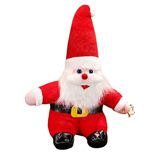 BYNYXI Stofftier Weihnachtsmann Plüschtier, 20cm Kawaii Weihnachtsmann Plüschfigur Kuscheltiere Gefüllte Plüschkissen Weihnachtspuppen Spielzeug für Kinder Jungen Mädchen Weihnachten Geschenke von BYNYXI