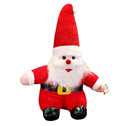 BYNYXI Stofftier Weihnachtsmann Plüschtier, 20cm Kawaii Weihnachtsmann Plüschfigur Kuscheltiere Gefüllte Plüschkissen Weihnachtspuppen Spielzeug für Kinder Jungen Mädchen Weihnachten Geschenke von BYNYXI