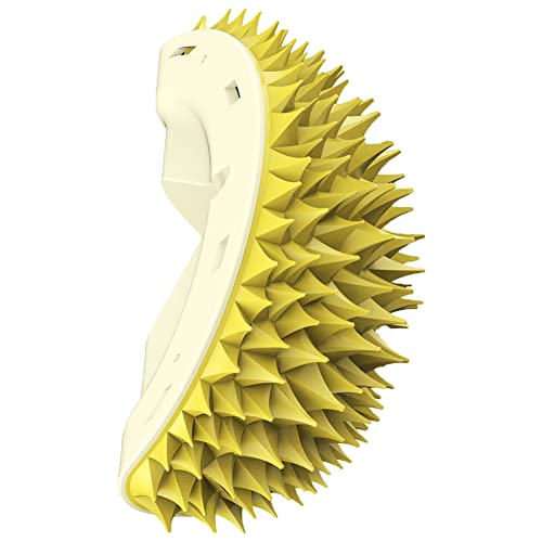 Durian Katzen Bürsten, Cat Corner Self Massager Groomer Eck Kämme Durian Backenzähne langsam Essen Spielzeug Zähneknirschen, Kätzchen Selbst Pflege Massage Bürste Wand Ecke Bürste Durian Katzen Bürsten, Cat Corner Self Massager Groomer Eck Kämme Durian Backenzähne langsam Essen Spielzeug Zähneknirschen, Kätzchen Selbst Pflege Massage Bürste Wand Ecke Bürste von BYNYXI