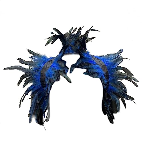 Feather Shawl Feather Cloak Fluffy Feather Cape Shoulder Costume Stage Performance Model Walk Feather Shawl Photo Prop Cosplay Party Clothing Decoration Royal Blue Feather Shawl Feather Cloak Fluffy Feather Cape Shoulder Costume Stage Performance Model Walk Feather Shawl Photo Prop Cosplay Party Clothing Decoration Royal Blue von BYNYXI