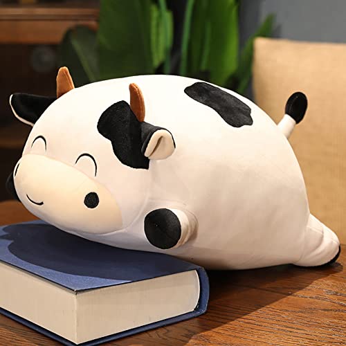 BYNYXI Kuh Plüschtier Kissen, 35cm Liegende Plüschkuh Stofftier Flauschiges Kühe Tier Umarmungskissen Gefüllte Kuscheltier Kawaii Kühe Schwarz weiß Kissen Plüschpuppe für Kinder Geburtstaggeschenk BYNYXI Kuh Plüschtier Kissen, 35cm Liegende Plüschkuh Stofftier Flauschiges Kühe Tier Umarmungskissen Gefüllte Kuscheltier Kawaii Kühe Schwarz weiß Kissen Plüschpuppe für Kinder Geburtstaggeschenk von BYNYXI