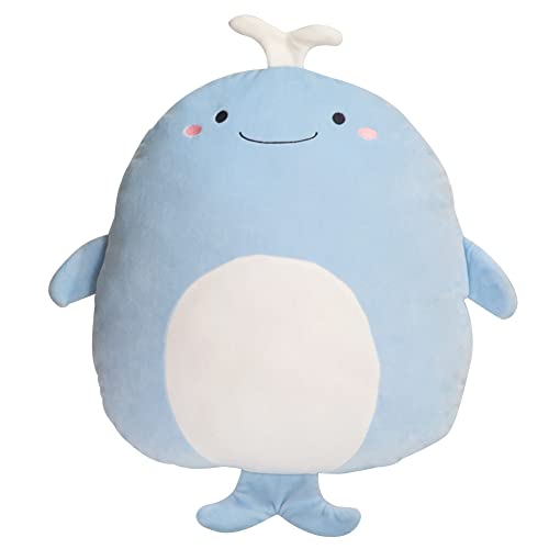 BYNYXI Wal Plüschtier Kuscheltier, 40cm Kawaii Hai Puppe Dinosaurier Pinguin Plüsch Kissen Cartoon Tier Stofftier Plüschtier Plüschtierpuppe Weich Stofftier Pinguin Kuscheltier für Kinder Geschenk von BYNYXI