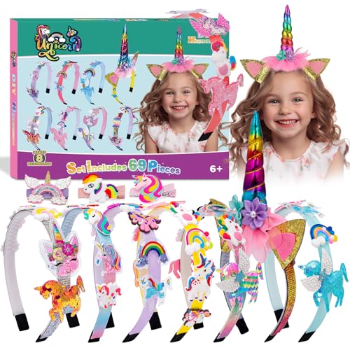 Geschenke für Mädchen 6 7 8 9 10 11 Jahre, Einhorn Geschenke für Mädchen Haarreifen Mädchen DIY Set für Kinder Einhorn Bastelset Kinder ab 5 6 7 8 9 10 Jahre DIY Haarreifen Mädchen Geschenke für Mädchen 6 7 8 9 10 11 Jahre, Einhorn Geschenke für Mädchen Haarreifen Mädchen DIY Set für Kinder Einhorn Bastelset Kinder ab 5 6 7 8 9 10 Jahre DIY Haarreifen Mädchen von BYTOKI