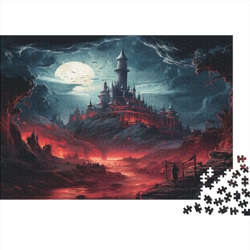 Vampire Castle Puzzle 1000 Teile DIY Kit Für Erwachsene Klassische Home Decor Puzzles Erwachsene Für Die Ganze Familie 1000pcs (75x50cm) von BYTUGI