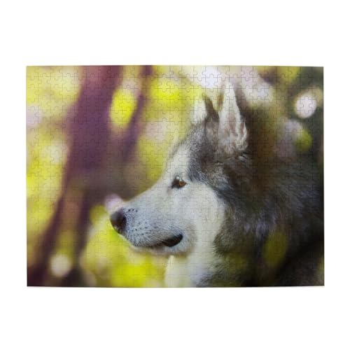 Alaskan Malamute Bokeh Haustiere Hunde Niedlich, 500 Teile Puzzle für Erwachsene – Holzpuzzle für Erwachsene und ältere Menschen Alaskan Malamute Bokeh Haustiere Hunde Niedlich, 500 Teile Puzzle für Erwachsene – Holzpuzzle für Erwachsene und ältere Menschen von BYwenhopnbs