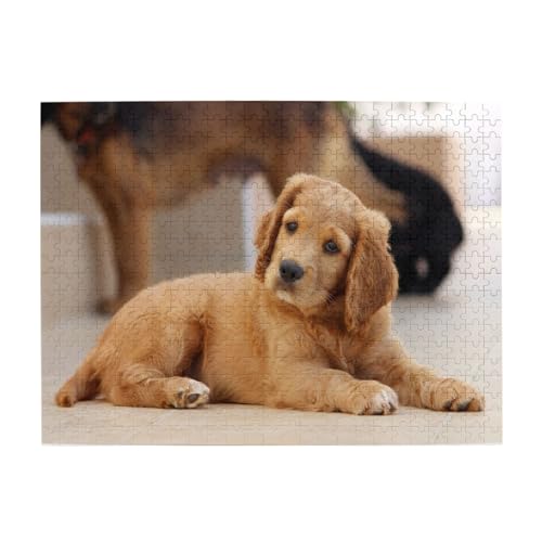 Cocker Spaniel Welpe, Kleiner Spaniel, Hunde, Haustiere, 500-teiliges Puzzle für Erwachsene – Holzpuzzle für Erwachsene und ältere Menschen Cocker Spaniel Welpe, Kleiner Spaniel, Hunde, Haustiere, 500-teiliges Puzzle für Erwachsene – Holzpuzzle für Erwachsene und ältere Menschen von BYwenhopnbs