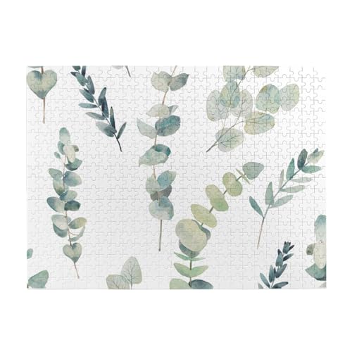 Eukalyptus, 500-teiliges Puzzle für Erwachsene – Holzpuzzle für Erwachsene und ältere Menschen von BYwenhopnbs