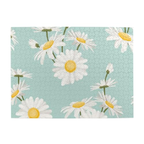 Gänseblümchen, üppige Blumen, 500 Teile Puzzle für Erwachsene – Holzpuzzle für Erwachsene und ältere Menschen Gänseblümchen, üppige Blumen, 500 Teile Puzzle für Erwachsene – Holzpuzzle für Erwachsene und ältere Menschen von BYwenhopnbs