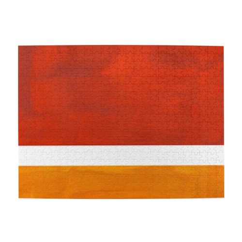Gebranntes Orange, Gelb, Ocker, 500 Teile Puzzle für Erwachsene – Holzpuzzle für Erwachsene und ältere Menschen Gebranntes Orange, Gelb, Ocker, 500 Teile Puzzle für Erwachsene – Holzpuzzle für Erwachsene und ältere Menschen von BYwenhopnbs