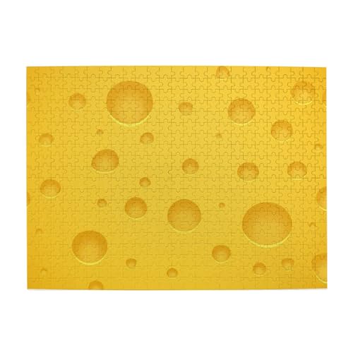 Gelber Käse, 500-teiliges Puzzle für Erwachsene – Holzpuzzle für Erwachsene und ältere Menschen Gelber Käse, 500-teiliges Puzzle für Erwachsene – Holzpuzzle für Erwachsene und ältere Menschen von BYwenhopnbs