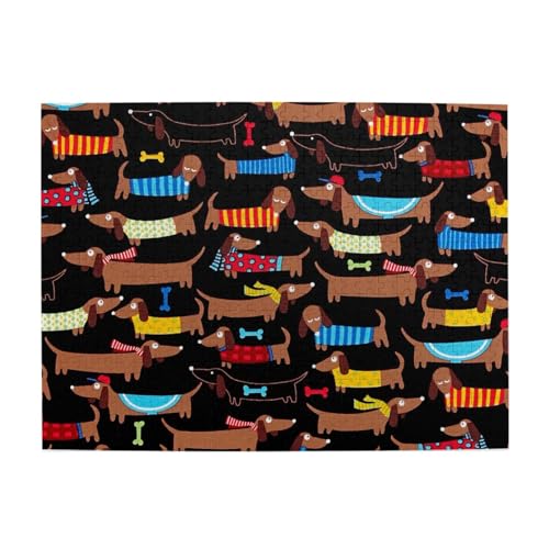 Ich Liebe Meinen Hund mit Dackel-Aufdruck, 500-teiliges Puzzle für Erwachsene – Holzpuzzle für Erwachsene und ältere Menschen Ich Liebe Meinen Hund mit Dackel-Aufdruck, 500-teiliges Puzzle für Erwachsene – Holzpuzzle für Erwachsene und ältere Menschen von BYwenhopnbs