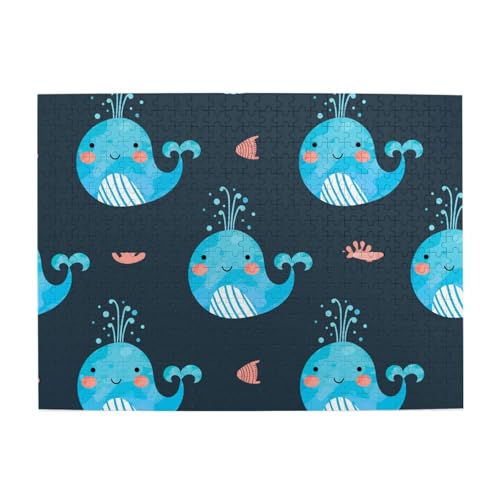 Niedliche Wale und Fische, 500-teiliges Puzzle für Erwachsene – Holzpuzzle für Erwachsene und ältere Menschen Niedliche Wale und Fische, 500-teiliges Puzzle für Erwachsene – Holzpuzzle für Erwachsene und ältere Menschen von BYwenhopnbs