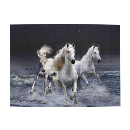 Pferd (2), 500 Teile Puzzle für Erwachsene – Holzpuzzle für Erwachsene und ältere Menschen von BYwenhopnbs