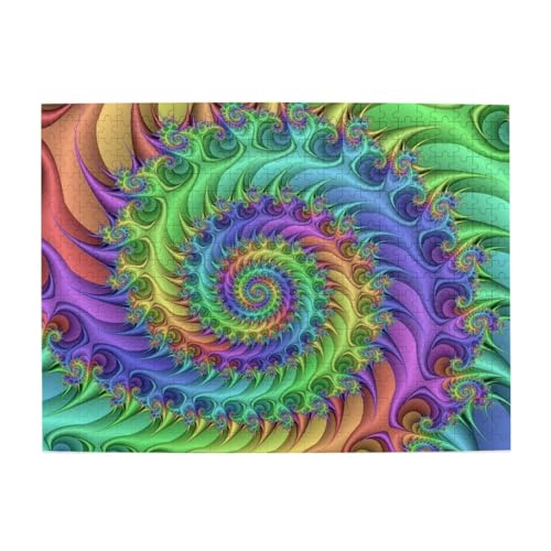 Tie-Dyes Whirl, 500-teiliges Puzzle für Erwachsene – Holzpuzzle für Erwachsene und ältere Menschen Tie-Dyes Whirl, 500-teiliges Puzzle für Erwachsene – Holzpuzzle für Erwachsene und ältere Menschen von BYwenhopnbs