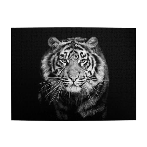 Weißer Tiger, 500-teiliges Puzzle für Erwachsene – Holzpuzzle für Erwachsene und ältere Menschen Weißer Tiger, 500-teiliges Puzzle für Erwachsene – Holzpuzzle für Erwachsene und ältere Menschen von BYwenhopnbs