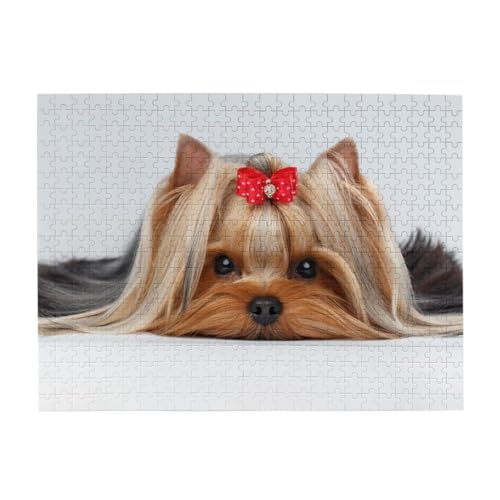 Yorkshire Terrier, 500-teiliges Puzzle für Erwachsene – Holzpuzzle für Erwachsene und ältere Menschen Yorkshire Terrier, 500-teiliges Puzzle für Erwachsene – Holzpuzzle für Erwachsene und ältere Menschen von BYwenhopnbs