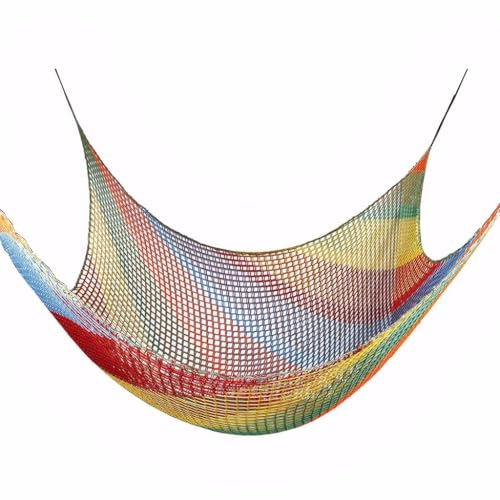 Kletter-Ladungsnetz für Kinder – Doppellagiges, Robustes Spielplatz-Sicherheitsnetz, Outdoor-Kletternetz für Baumhauszubehör, Hinterhof, Dschungel-Hindern(Size:4.5mx4.5m(14.7x14.7ft),Color:multicolor) Kletter-Ladungsnetz für Kinder – Doppellagiges, Robustes Spielplatz-Sicherheitsnetz, Outdoor-Kletternetz für Baumhauszubehör, Hinterhof, Dschungel-Hindern(Size:4.5mx4.5m(14.7x14.7ft),Color:multicolor) von BZPOVB