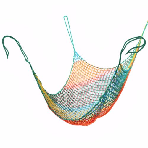 Kletter-Ladungsnetz für Kinder – Doppellagiges, Robustes Spielplatz-Sicherheitsnetz, Outdoor-Kletternetz für Baumhauszubehör, Hinterhof, Dschungel-Hindernist(Size:3mx3m(9.8x9.8ft),Color:multicolor) von BZPOVB
