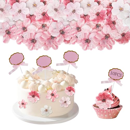 BZUEPRS 60pcs Tortendeko,Kirschblüten Deko mit Rosa Cake Topper Hochzeit, Blumen für Torte für Mädchen Geburtstag Hochzeit Baby Dusche Party Hochzeitstag BZUEPRS 60pcs Tortendeko,Kirschblüten Deko mit Rosa Cake Topper Hochzeit, Blumen für Torte für Mädchen Geburtstag Hochzeit Baby Dusche Party Hochzeitstag von BZUEPRS