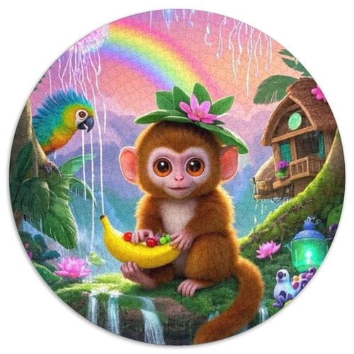 AFFE 1000 Stück Herausforderndes Puzzle Farbenfrohes Clever Rätsel Für Erwachsene Und Kinder 1000pcs (67.5x67.5cm) von BZZOLASP